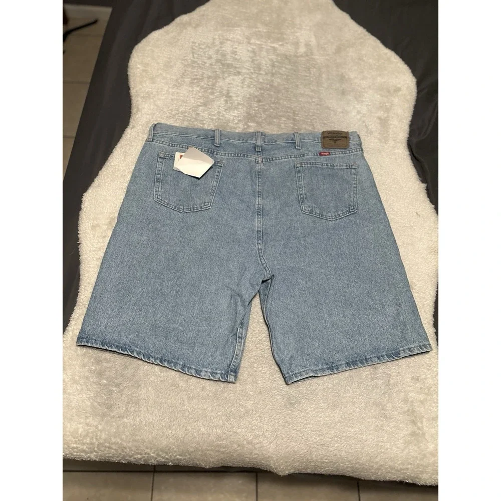 New Wrangler Relaxed Fit Men's Blue Denim Shorts Size 46 10